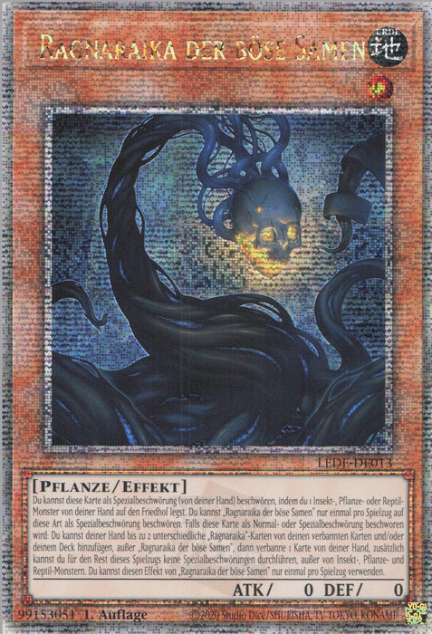 Ragnaraika der böse Samen (V.2) LEDE-DE013 Quarter Century Secret Rare Deutsch