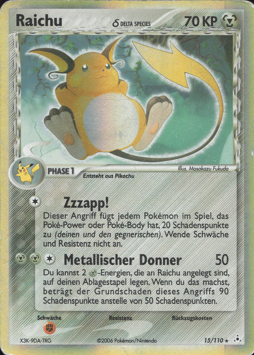 Raichu δ Delta Species HP-15 Holo Rare Deutsch