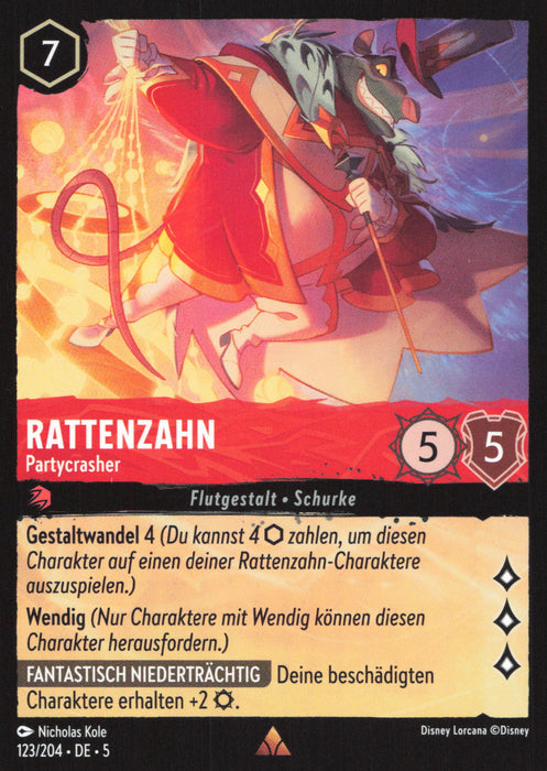 Rattenzahn - Partycrasher 5SSK-123 Rare Deutsch