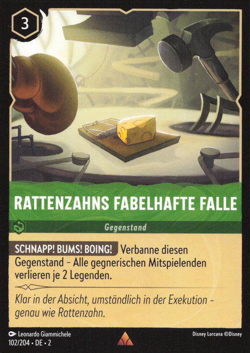 Rattenzahns fabelhafte Falle 2ROF-102 Rare Deutsch