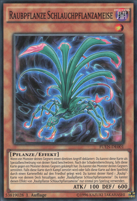 Raubpflanze Schlauchpflanzameise FUEN-DE001 Super Rare Deutsch