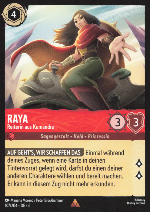 Raya - Reiterin aus Kumandra (V.1) 6AZS-107 Rare Deutsch