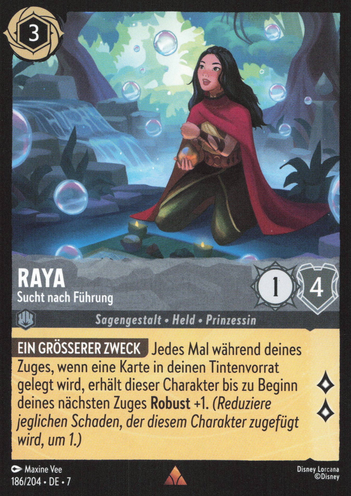 Alle Raya Charakterkarten in Disney Lorcana