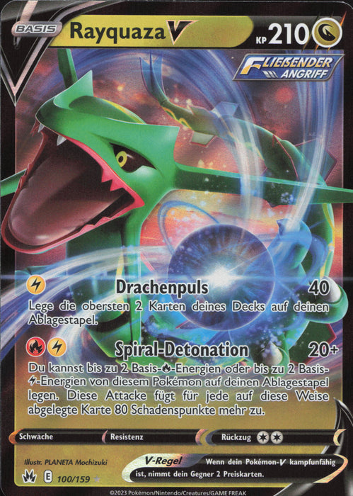 Rayquaza V CRZ-100 Ultra Rare Deutsch