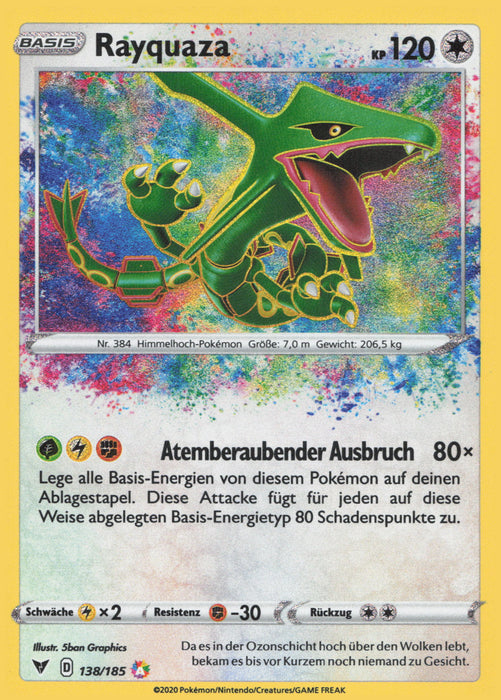 Rayquaza VIV-138 Amazing Rare Deutsch