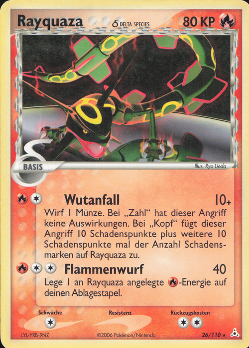 Rayquaza δ Delta Species HP-26 Rare Deutsch