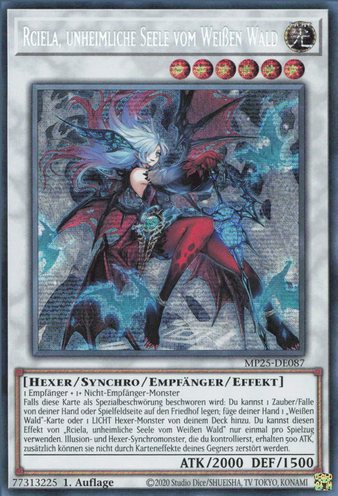 Rciela, unheimliche Seele vom Weißen Wald MP25-DE087 Secret Rare Deutsch