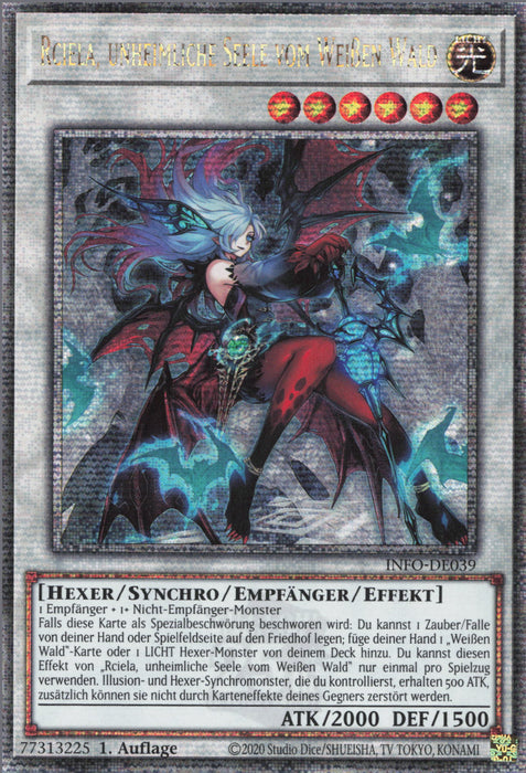 Rciela, unheimliche Seele vom Weißen Wald (V.2) INFO-DE039 Quarter Century Secret Rare Deutsch