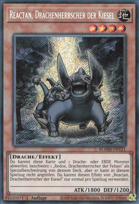 Reactan, Drachenherrscher der Kiesel BLMM-DE121 Secret Rare Deutsch
