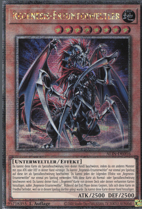 Regenesis-Erzunterweltler (V.2) ALIN-DE016 Quarter Century Secret Rare Deutsch