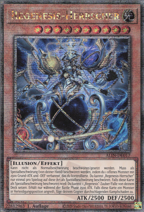 Regenesis-Herrscher (V.2) ALIN-DE017 Quarter Century Secret Rare Deutsch