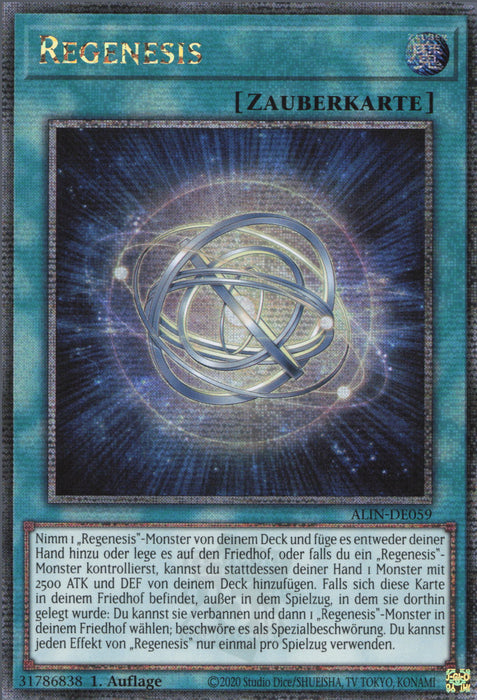Regenesis (V.2) ALIN-DE059 Quarter Century Secret Rare Deutsch