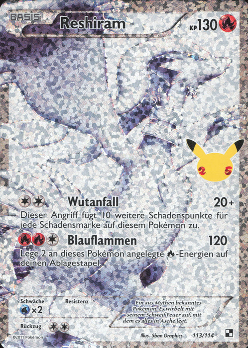 Reshiram CEL-BLW 113 Ultra Rare Deutsch