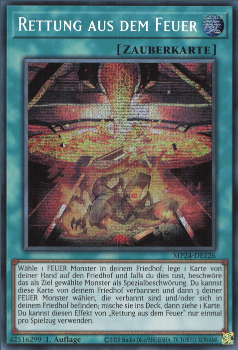 Rettung aus dem Feuer MP24-DE126 Secret Rare Deutsch