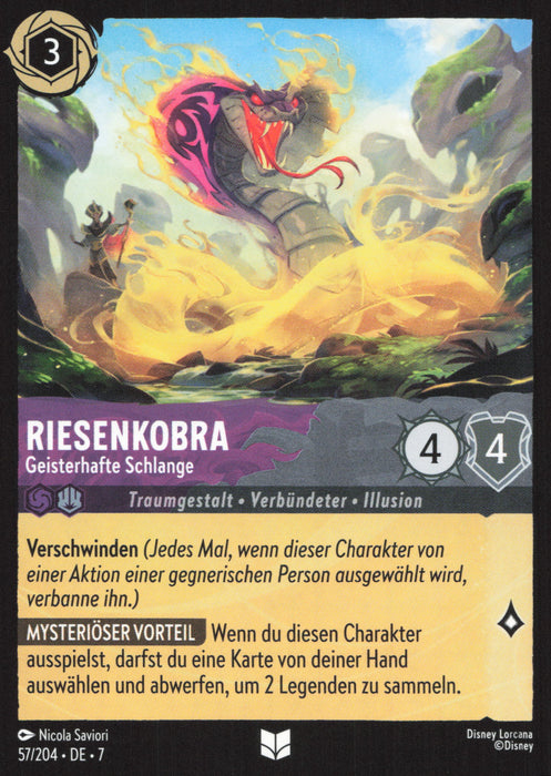 Riesenkobra - Geisterhafte Schlange 7ARI-057 Uncommon Deutsch