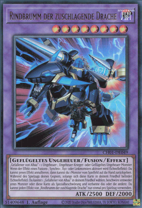 Rindbrumm der zuschlagende Drache CH01-DE049 Ultra Rare Deutsch