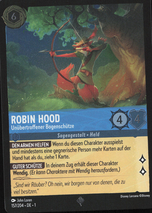 Robin Hood - Unübertroffener Bogenschütze 1TFC-157 Super Rare Deutsch