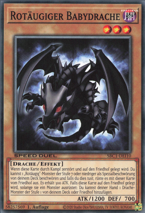 Rotäugiger Babydrache SBC1-DEI10 Common Deutsch
