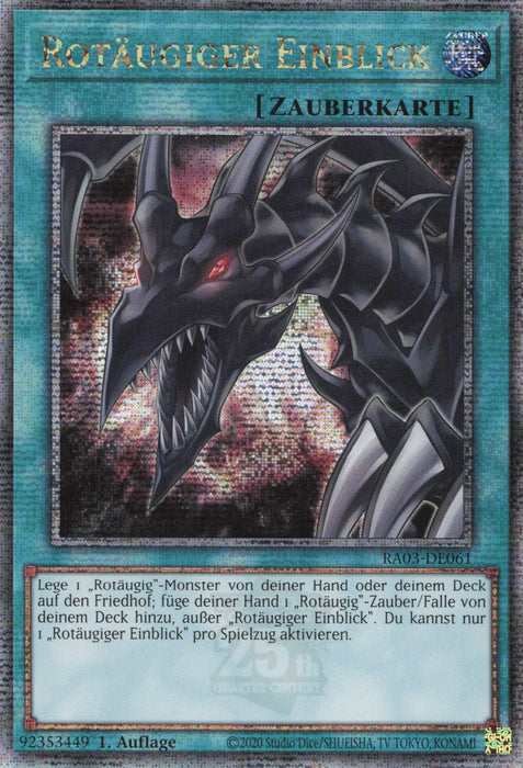 Rotäugiger Einblick (V.3) RA03-DE061 Secret Rare Deutsch