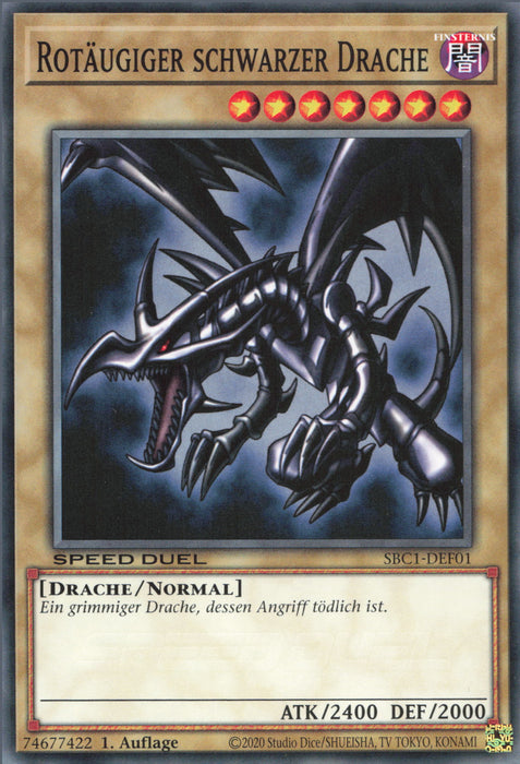 Rotäugiger schwarzer Drache (V.1) SBC1-DEF01 Common Deutsch
