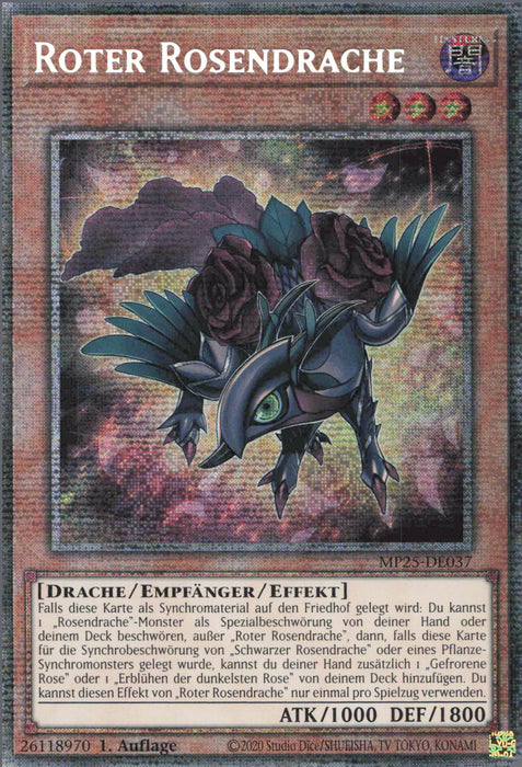Roter Rosendrache MP25-DE037 Starlight Rare Deutsch
