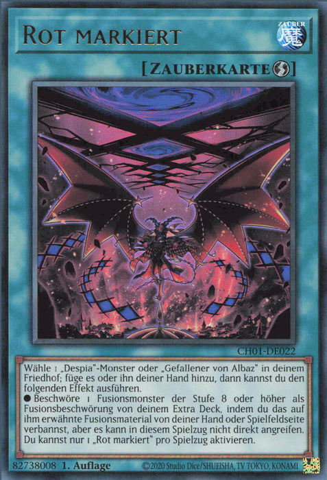 Rot markiert CH01-DE022 Ultra Rare Deutsch