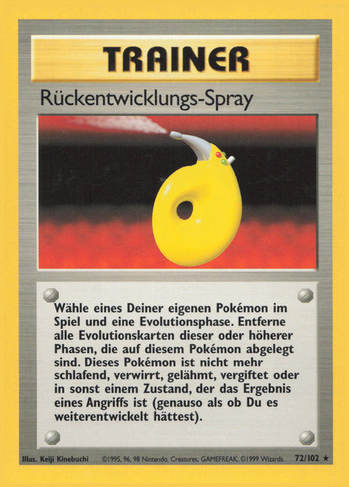 Rückentwicklungsspray BS-72 Rare Deutsch