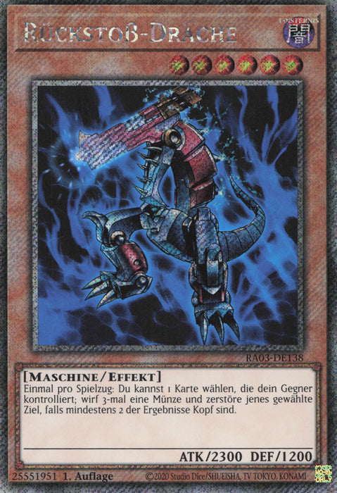 Rückstoß-Drache (V.1) RA03-DE138 Platinum Secret Rare Deutsch