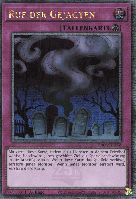 Ruf der Gejagten (V.2) RA03-DE108 Quarter Century Secret Rare Deutsch