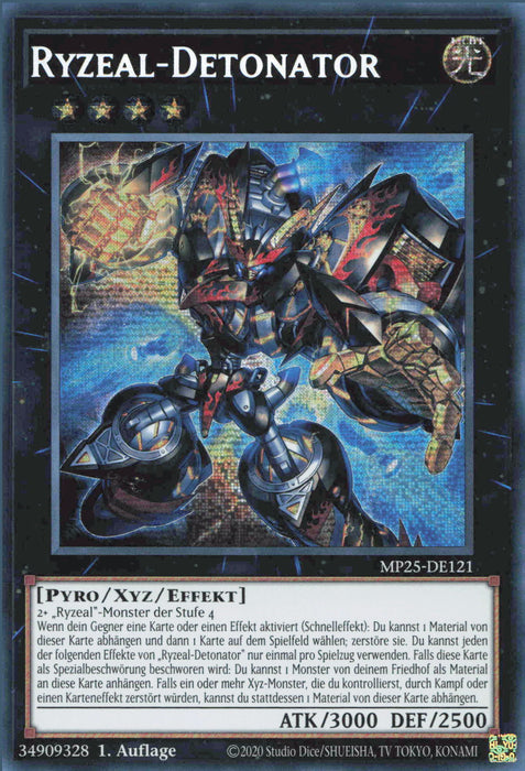 Ryzeal-Detonator MP25-DE121 Secret Rare Deutsch