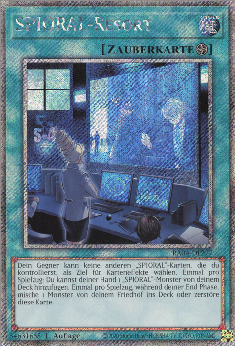 SPIORAL-Resort (V.1) RA04-DE277 Platinum Secret Rare Deutsch