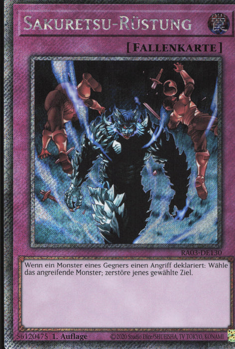 Sakuretsu-Rüstung (V.1) RA03-DE130 Platinum Secret Rare Deutsch
