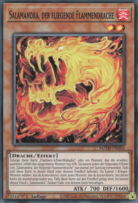 Salamandra, der fliegende Flammendrache MZMI-DE002 Super Rare Deutsch