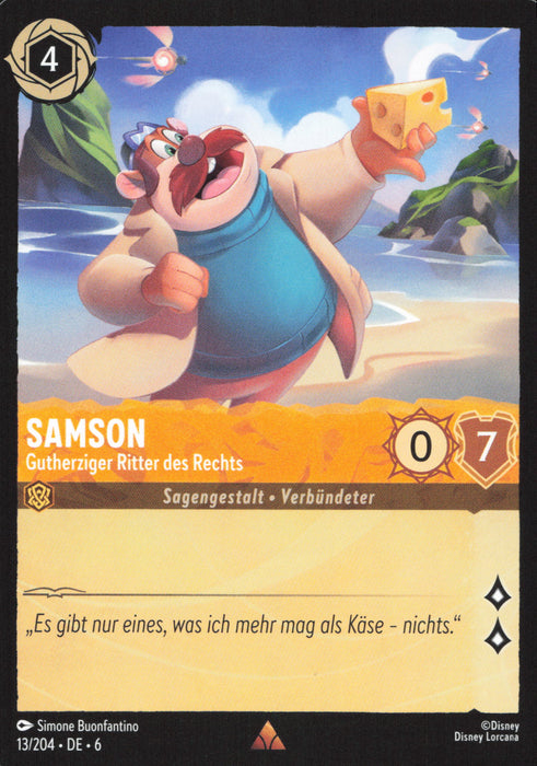 Samson - Gutherziger Ritter des Rechts 6AZS-013 Rare Deutsch