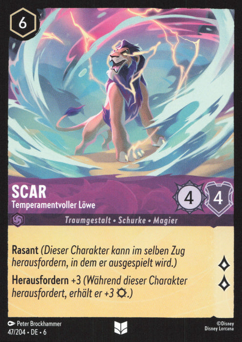 Scar - Temperamentvoller Löwe 6AZS-047 Uncommon Deutsch