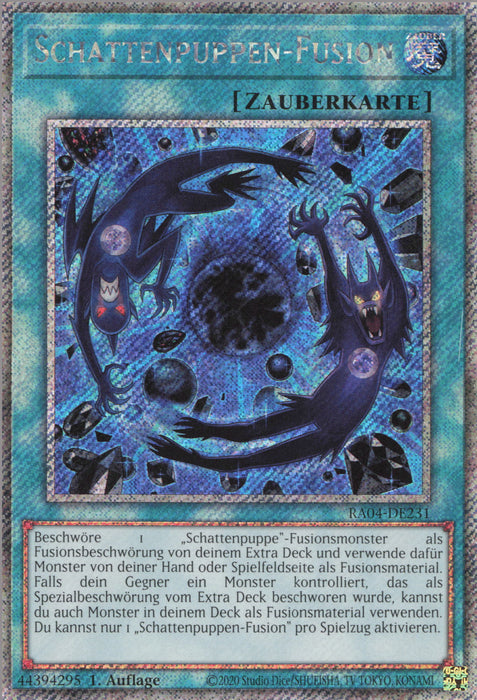Schattenpuppen-Fusion (V.1) RA04-DE231 Platinum Secret Rare Deutsch