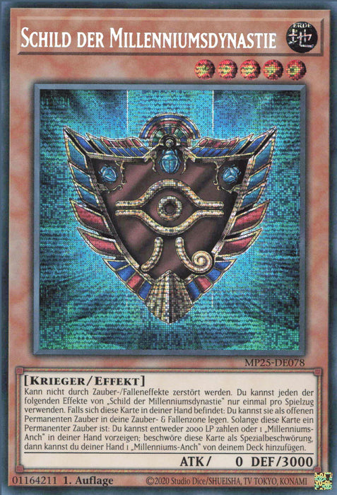 Schild der Millenniumsdynastie MP25-DE078 Secret Rare Deutsch