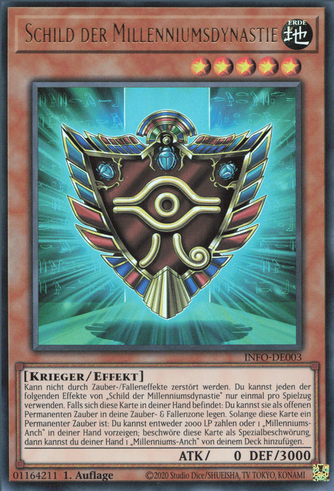 Schild der Millenniumsdynastie (V.1) INFO-DE003 Ultra Rare Deutsch