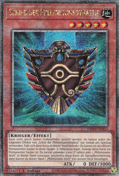 Schild der Millenniumsdynastie (V.2) INFO-DE003 Quarter Century Secret Rare Deutsch