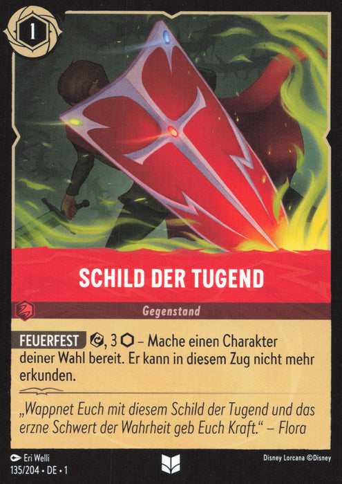 Schild der Tugend 1TFC-135 Uncommon Deutsch