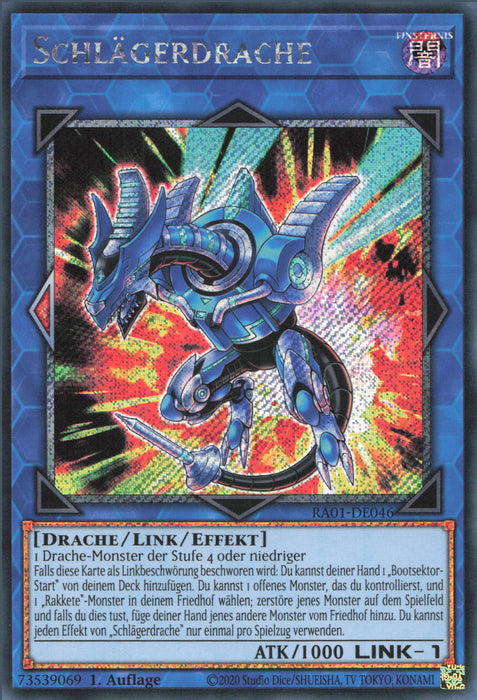 Schlägerdrache (V.4) RA01-DE046 Platinum Secret Rare Deutsch