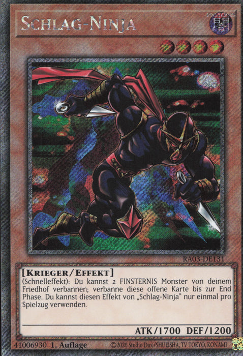 Schlag-Ninja (V.1) RA03-DE131 Platinum Secret Rare Deutsch