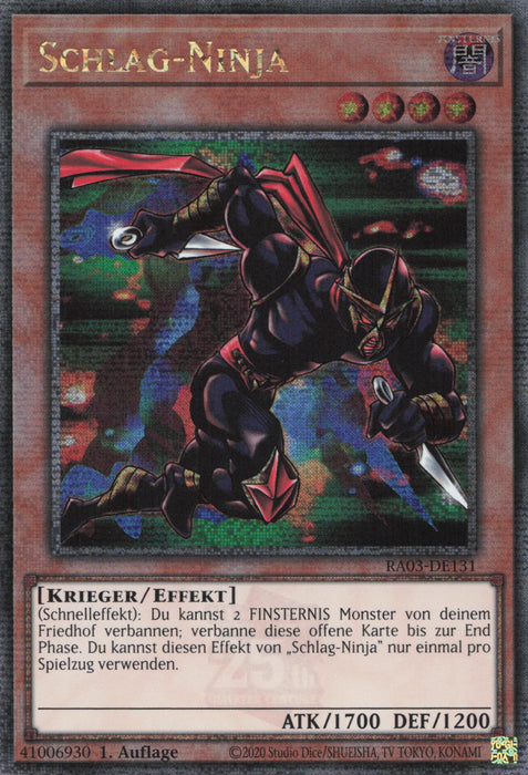 Schlag-Ninja (V.2) RA03-DE131 Quarter Century Secret Rare Deutsch