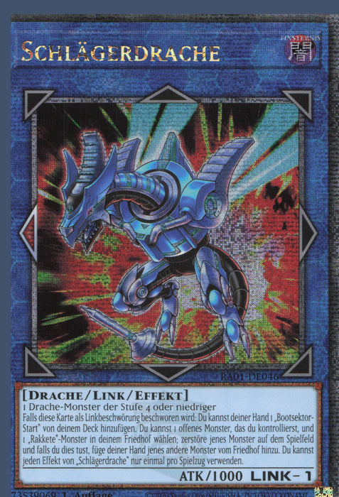 Schlägerdrache (V.5) RA01-DE046 Quarter Century Secret Rare