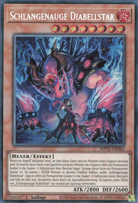 Schlangenauge Diabellstar MP25-DE062 Secret Rare Deutsch