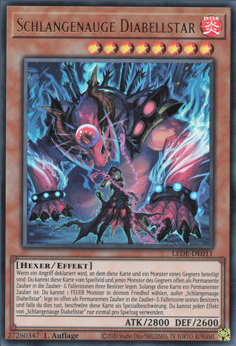 Schlangenauge Diabellstar (V.1) LEDE-DE011 Ultra Rare Deutsch