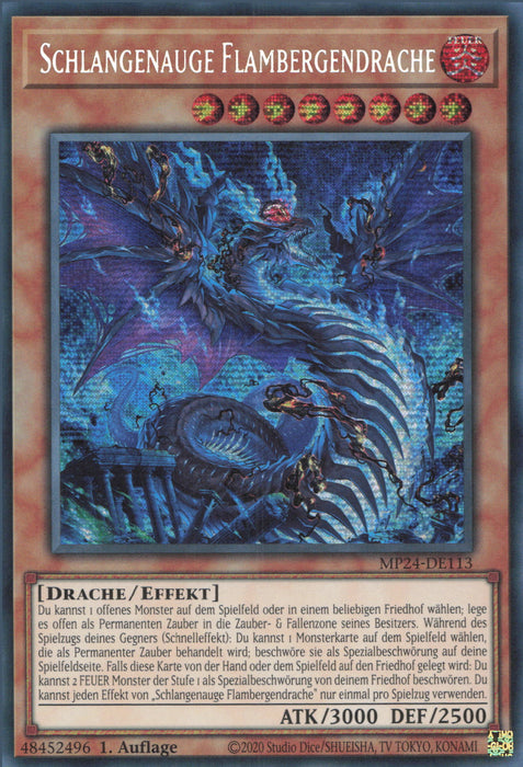 Schlangenauge Flambergendrache MP24-DE113 Secret Rare Deutsch