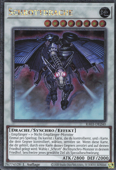 Schrottdrache (V.2) RA03-DE240 Quarter Century Secret Rare Deutsch