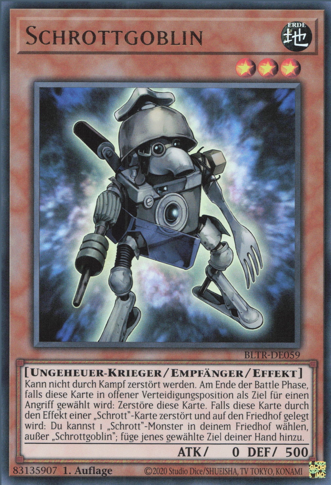 Yu-Gi-Oh! Karte 'Aufgestiegener Weiser' MP22-DE059 Secret Rare, Deutsch, 1. Auflage In Ultrapro Toploader