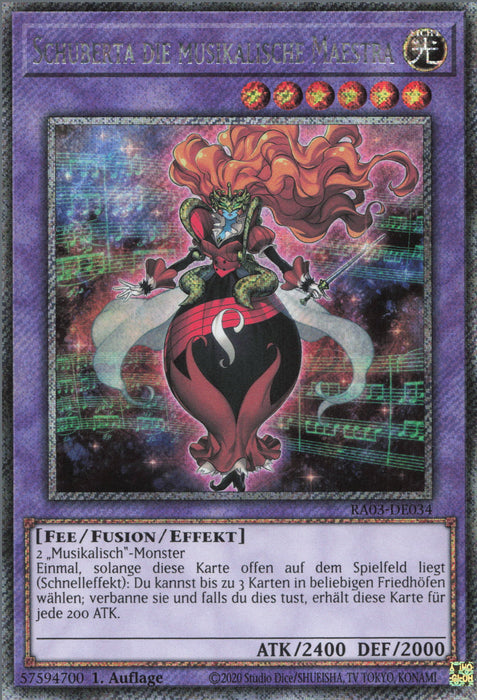 Schuberta die musikalische Maestra (V.4) RA03-DE034 Platinum Secret Rare Deutsch